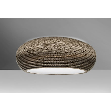 Besa Lighting Venus Ceiling, Satin Nickel Finish, 1x9W LED VENUSC-LED-SN